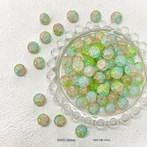 5PCS 월하무죽옥쇄감빙렬폭화유리유리원구슬 DIY 핸드메이드 비즈 목걸이 팔찌, 색깔1, 50 개