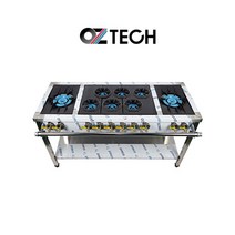 오즈테크 업소용 가스렌지 1500 양타 간택기 친환경 세라믹 버너 LPG LNG 화구, 2세대 세라믹화구, 최고급C타입-하이그로시