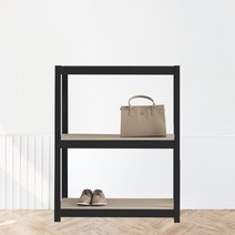 베란다선반 팬트리장 철제수납장 3단 1000 x 300 x 750, 화이트