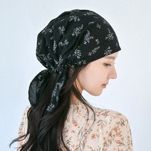 플앤립 여성 여름 비니 두건 머리 항암모자 조리모 위생모자 (4컬러)