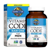 [Garden of Life] 가든 오브 라이프 비타민 코드 로우 원 포 맨 75 베지캡슐 Vitamin Code Raw One for Men 75 Vegetarian Capsules