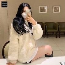 오버핏 풍성한 밍크퍼 니트 3color 두툼원단 한겨울까지- 휘뚜루 마뚜루