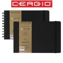 세르지오 몽발 트래블북 하드커버 300g 스케치북 드로잉북 / 옵션선택, 13.5x21cm 하드커버스프링