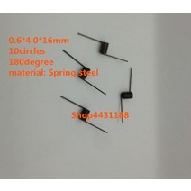 스프링 용수철 작은 크기 0 6416mm10circle 강철 작은 비틀림 하드웨어 diy 180도, 30개