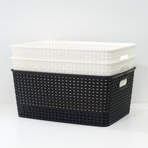 마이스타일 라탄 Y바스켓 4호, 블랙, 3개