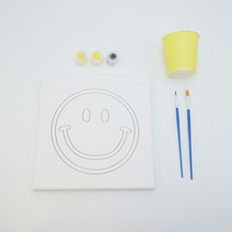 코메샵 스마일 꽃스마일 그림그리기 키트 DIY 그림 그리기, 노랑스마일 그리기 세트