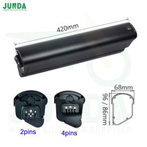 전기자전거 접이식 48v ebike 배터리 10.4ah 11.6ah 14ah 전기 자전거 500w bafang 모터 전기 자전거 배터, 01 48v10.4ah H96 4pins, 한개옵션1