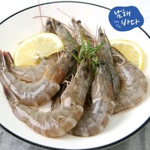 [남해바다] 국내산 급냉 흰다리새우 1kg 내외, 상세페이지 참조