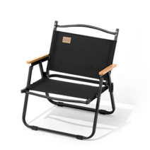 탄씨엔쯔 커밋 폴딩 캠핑 의자, 1개, 블랙 S