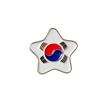 코코링 별 태극기 뱃지 (Gold)