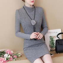 SAMARA 가을 겨울 여성 원피스 빅사이즈