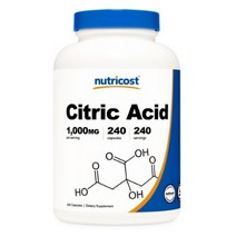 뉴트리코스트 구연산 1000mg 캡슐, 240개입, 4개