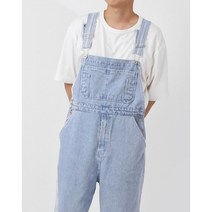 더스토리 데님 오버롤 멜빵 팬츠 (연청)