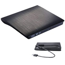 DVD플레이어 에듀플레이어 비디오플레이어 휴대용 usb 3.0 dvd-rom 광학 드라이브 외부 슬림 cd rom 디스크 리더 데스크탑 pc 노트북 태블릿 프로모션 dvd, 검은색