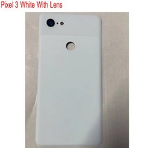 핸드폰충전케이블 c타입 충전케이블 배터리 커버 Google Pixel 3 3XL 후면 유리 도어 케이스 하우징 HTC XL, 01 3 white with lens