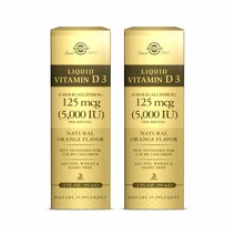 Solgar Liquid Vitamin D3 125 mcg (5 000 IU) 솔가 비타민D3 액상 2oz (59mL) 2팩