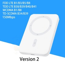 lte 라우터 와이파이 유무선 공유기 5g 잠금 해제 4G Lte 무선 휴대용 모뎀 미니 야외 핫스팟 포켓 Mifi 150mbps Sim 카드 슬롯 리피터 모바일, [02] Version 2, 02 Version 2