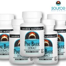 소스내추럴스 소나무껍질 추출물 150mg 타블렛 60정 5팩 파인바크 피크노제놀-프랑스해안송껍질추출물, 1개, 기본