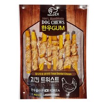 내추럴EX 한우껌 치킨 트위스트70g 수제간식, 1개