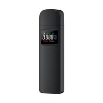 음주 측정기 P9JC 전문 휴대용 알코올 감지기 호흡 테스터 LCD 디지털 디스플레이 화면 음주 분석기 높은, 02 Black