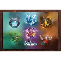 시즌스 Seasons PlayMat 보드게임 매트 플레이어 플레이 놀이판, 60x40