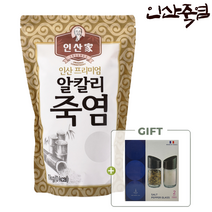[소금용기 사은품 증정] 인산가 4회 알칼리죽염 분말 1kg 죽염본가 인산죽염 / 요리 양치 가글 비염 세안