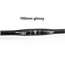 카본핸들바 탄소 MTB 자전거 핸들 바 세트 산악 amp 줄기 및 부품 광택, [08] flat 700mm