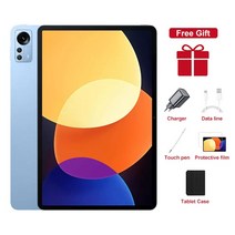 무선그래픽태블릿 2023 오리지널 글로벌 버전 태블릿 6 안드로이드 스냅드래곤 870 5G 듀얼 SIM 카드 또는 와이파이 4K 10000mAh 신제품, 없음, 4.Blue - 8GB 128GB