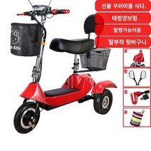 노인전동차 삼륜전기오토바이 노인전동스쿠터 삼륜전기스쿠터 전기 세발 자전거 접이식 미니 레저 소형 가정용 숙녀 전기 스쿠터 성인 노인 스쿠터, A, N