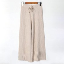 BLANC# 어스 허리 밴딩 니트 팬츠