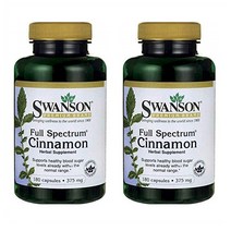스완슨 계피 시나몬 추출물 180정 2병 Swanson Cinnamon Cardiovascular Healthy Blood Sugar Glucose Levels Metabolic Support Cinnamomum Cassia (bark) Herbal, 1set, 1set