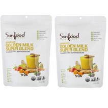 Sunfood 썬푸드 골든 밀크 블렌드 파우더 강황함유 168g 2봉