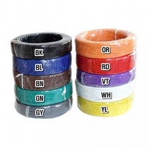UL1007-AWG18_20 (20M) (검정색), 16번, 빨간색