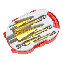 다용도 티타늄코팅 스텝드릴 6종 세트 천공 타공 작업 타공 멀티 다목적천공드릴, 1세트