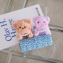 모루인형 만들기 DIY 키트 인형 만들기 모루 키링 공예, 베이직키트, 1개, 모카베이지