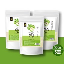자연뿜뿜 국내산 풋사과가루 풋사과 추출물 분말 500gx3봉 폴리페놀 애플페논 효능, 3개