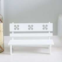 우드 벤치 의자 미니어처 나무 인형가구 방꾸미기 키덜트 미니어쳐 빈티지 모형 거실, 브라운 (KC2383)