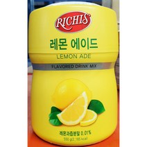 식당용 식자재 레몬에이드 파우더(리치스 550g), 1, 상세페이지 참조