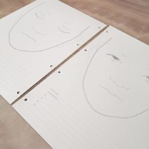 천자문책 A 메이크업 페이스 차트 아트 코스메틱 뷰티 북 종이 장, [01] A, [03] Asian Looseleaf
