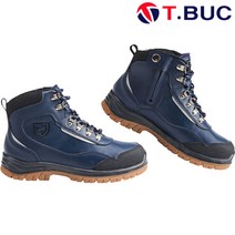 티뷰크 안전화 6인치 인젝션 TB-653 네이비색상 235~300mm 옆지퍼형 천연소가죽 미끄럼방지 남녀 티뷰크