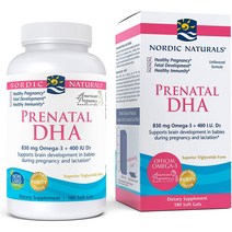 노르딕내츄럴스 프리네이탈 DHA 830mg 오메가-3 + 400IU D3 500mg 소프트젤, 180개입, 2개