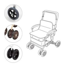 성인용보행기 모델별 교체 보수용 바퀴 편리함 고령자 실용적 노인 노령자 어르신 기능성, 1개, 성인용보행기 OM-001(앞바퀴)