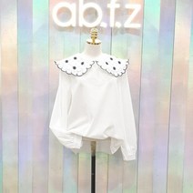 에이비에프지 러플 카라 플라워 블라우스 QISFW1B35C