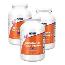 나우푸드 뉴트리셔널 이스트 플레이크 284g NOW Nutritional Yeast Flakes, 3팩