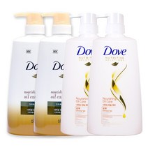 도브 너리싱 오일 케어 680ml 샴푸 x2개 + 컨디셔너 x2개, 단품
