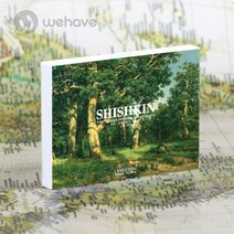 WEHAVE 세계 명화 그림엽서 세트 고흐 마티스 모네 피카소 외 인테리어엽서, 1세트, 이반 시스킨 + 모란디 원형스티커