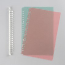 PP 제본표지 (타공있는 제품) (A5 B5), A5, 투명(2P)