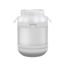 발효탱크 플라스틱 양동이 산업용 특대형 밀폐 액체, 25L 수직 드럼 내부 커버