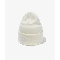 [빠른출고]/뉴에라 NEW ERA 엠엘비 MLB 리그 베이직 토널 뉴욕 양키스 비니 크림 KNIT LEAGUE BASIC TONAL NEYYAN CRM