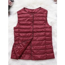 경량 패딩 fitaylor 90 ultra light white duck down women 조끼 얇은 코트 여성 duck down sleeveless jacket v or o